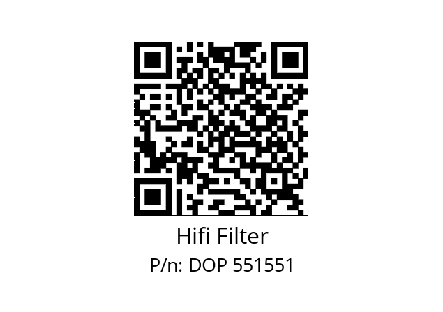   Hifi Filter DOP 551551