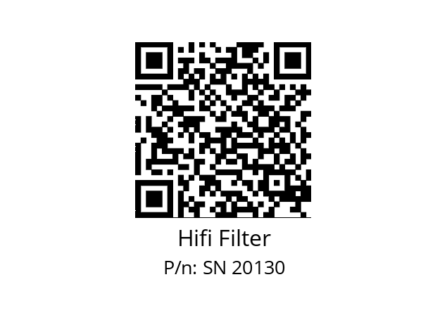   Hifi Filter SN 20130