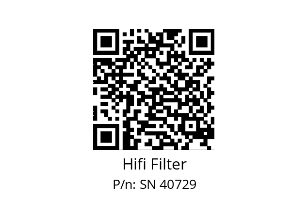   Hifi Filter SN 40729