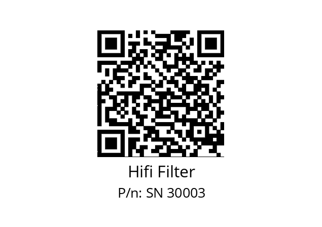   Hifi Filter SN 30003