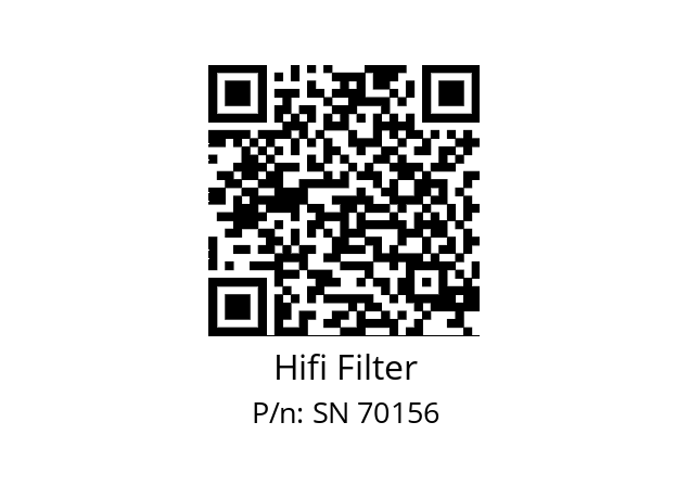   Hifi Filter SN 70156