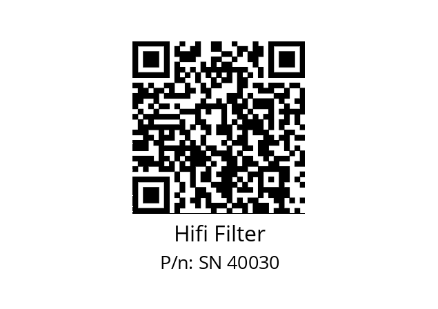   Hifi Filter SN 40030