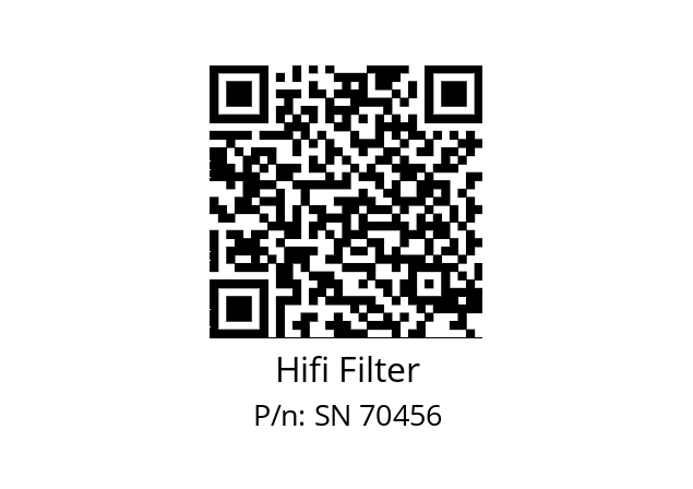   Hifi Filter SN 70456