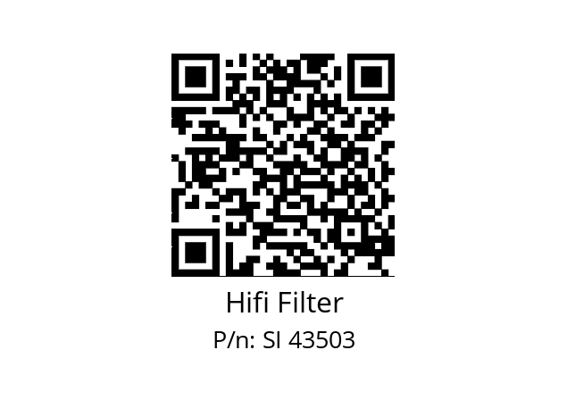   Hifi Filter SI 43503