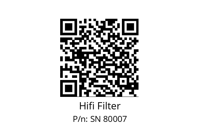   Hifi Filter SN 80007