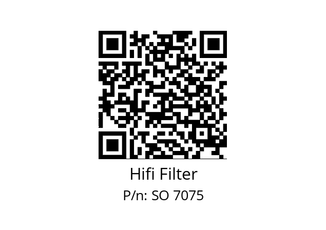   Hifi Filter SO 7075