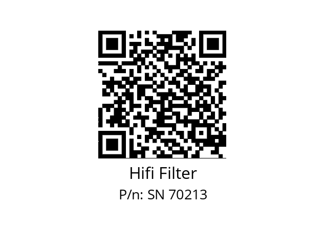   Hifi Filter SN 70213