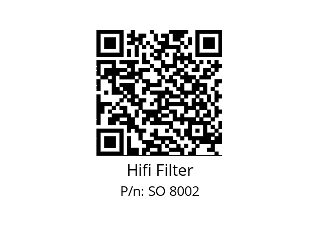   Hifi Filter SO 8002