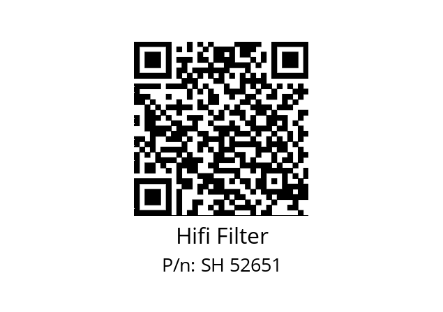   Hifi Filter SH 52651