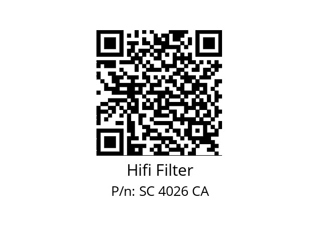   Hifi Filter SC 4026 CA