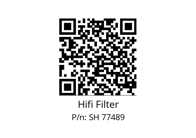   Hifi Filter SH 77489