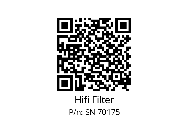   Hifi Filter SN 70175