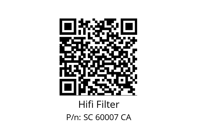   Hifi Filter SC 60007 CA