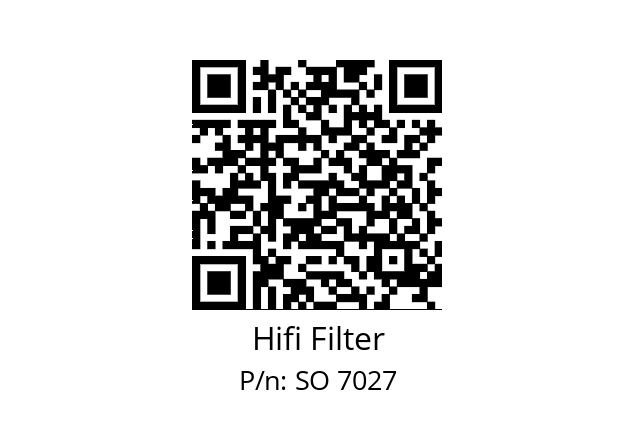   Hifi Filter SO 7027