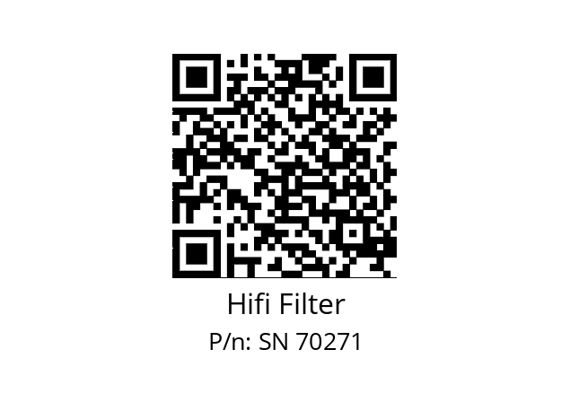   Hifi Filter SN 70271