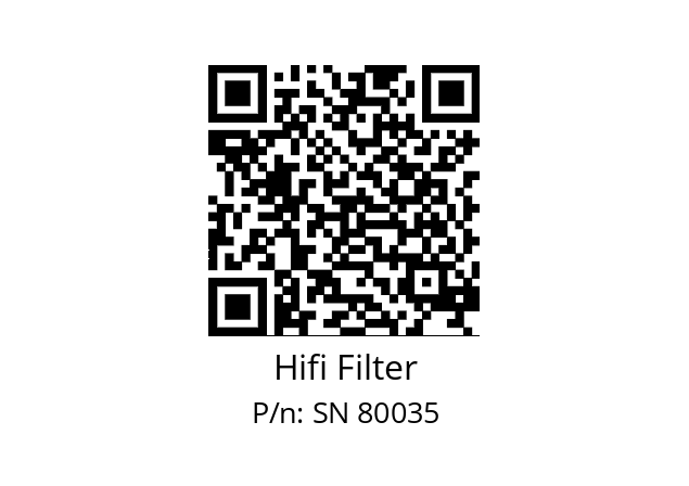   Hifi Filter SN 80035