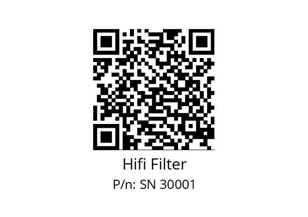   Hifi Filter SN 30001