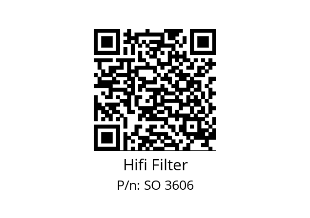   Hifi Filter SO 3606