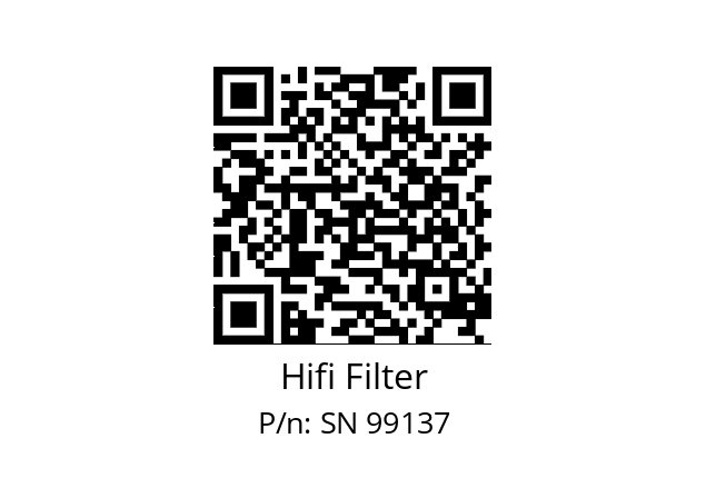   Hifi Filter SN 99137