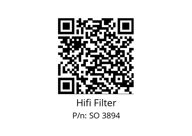   Hifi Filter SO 3894