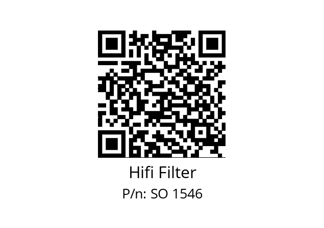   Hifi Filter SO 1546