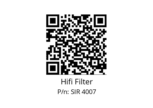   Hifi Filter SIR 4007