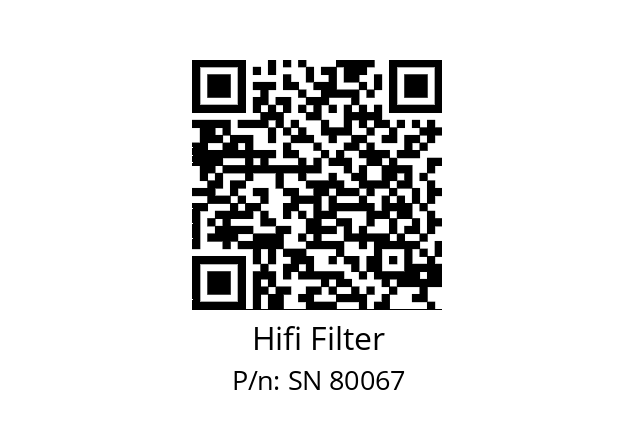   Hifi Filter SN 80067