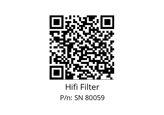   Hifi Filter SN 80059