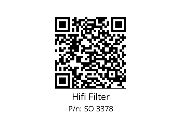   Hifi Filter SO 3378