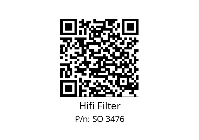   Hifi Filter SO 3476