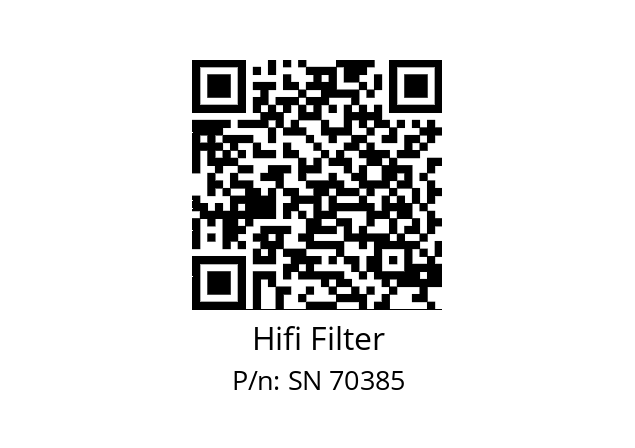   Hifi Filter SN 70385