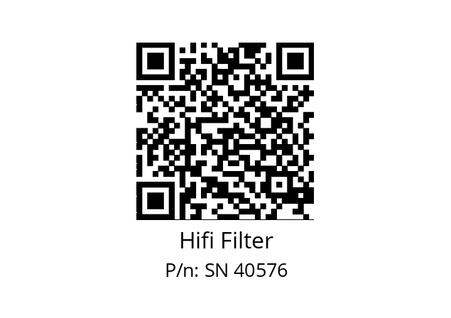   Hifi Filter SN 40576