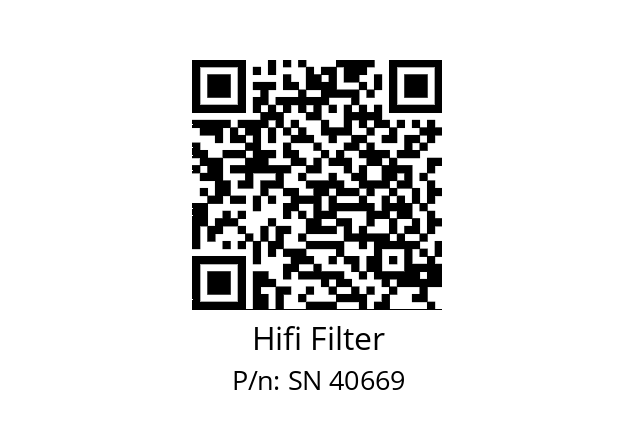   Hifi Filter SN 40669