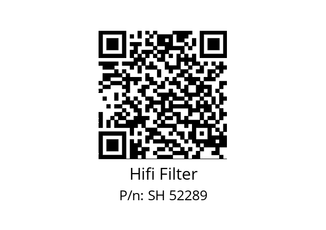   Hifi Filter SH 52289