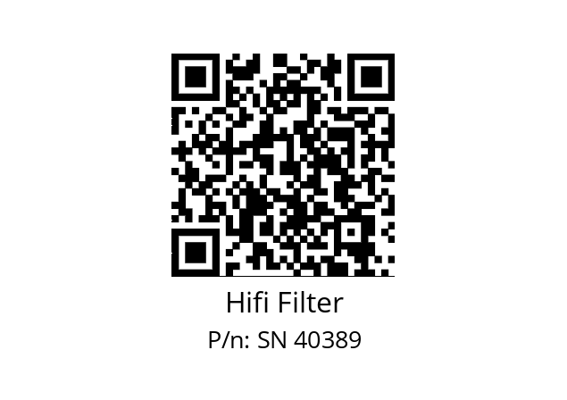   Hifi Filter SN 40389