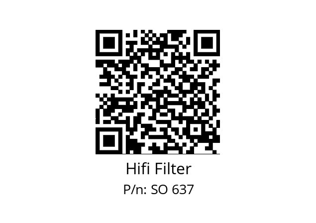   Hifi Filter SO 637