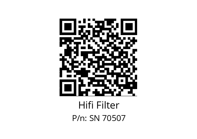   Hifi Filter SN 70507