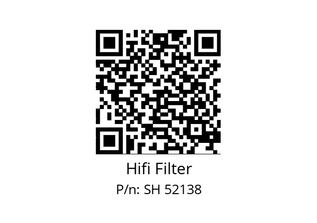   Hifi Filter SH 52138