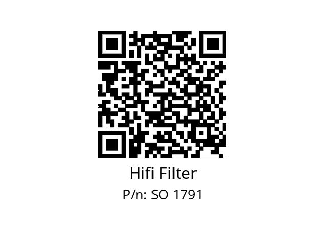   Hifi Filter SO 1791