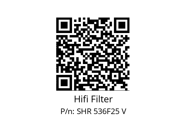   Hifi Filter SHR 536F25 V