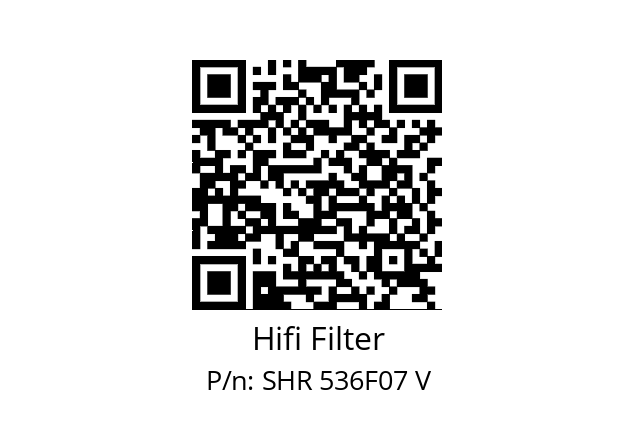   Hifi Filter SHR 536F07 V