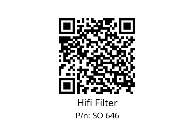   Hifi Filter SO 646