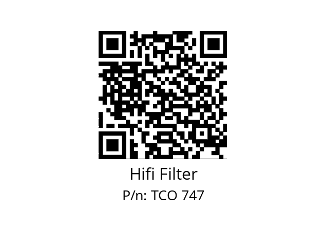   Hifi Filter TCO 747