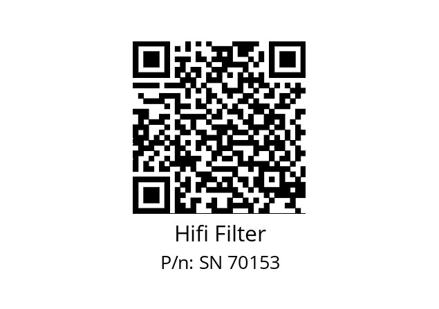   Hifi Filter SN 70153