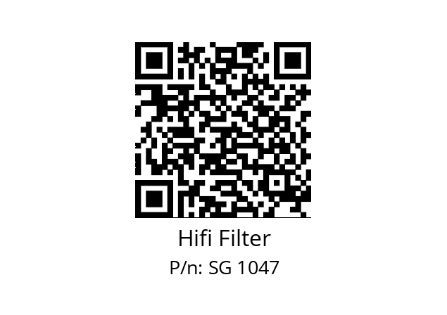   Hifi Filter SG 1047