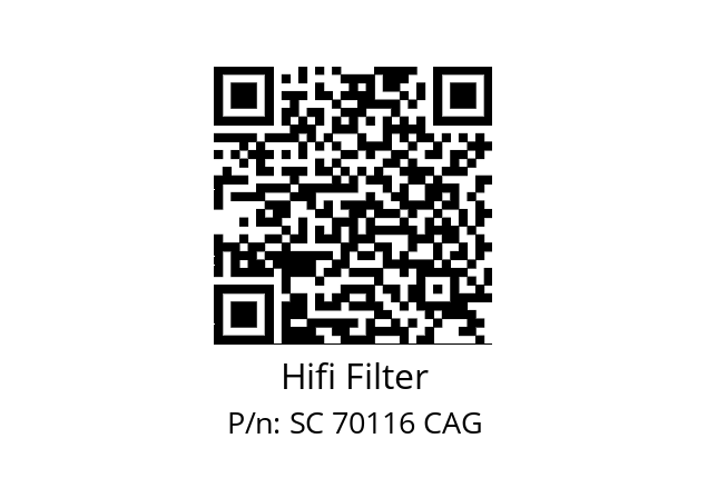   Hifi Filter SC 70116 CAG