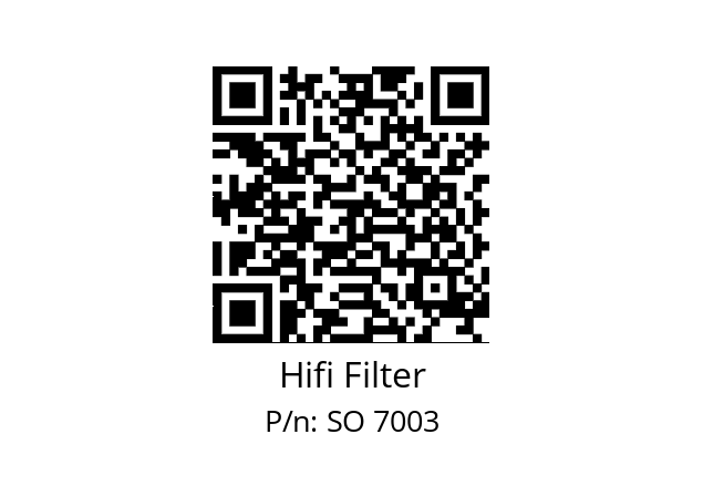   Hifi Filter SO 7003