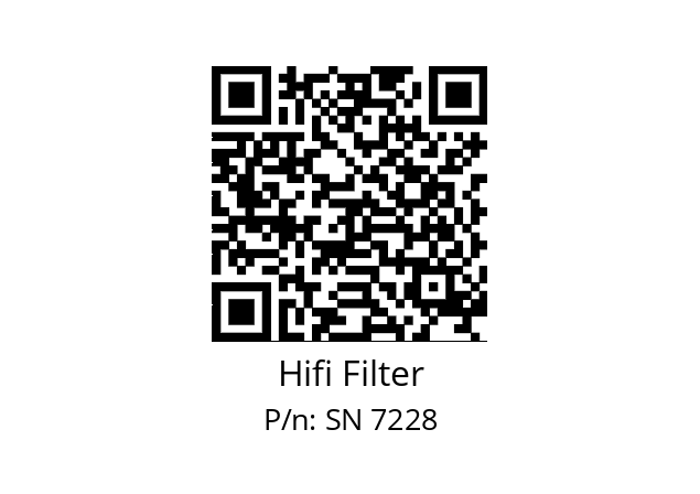   Hifi Filter SN 7228