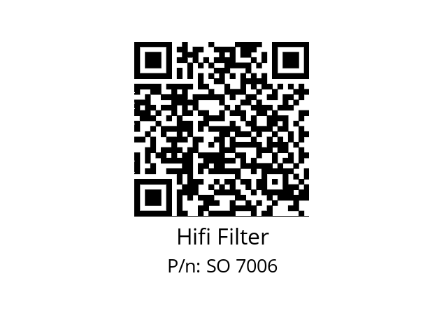   Hifi Filter SO 7006