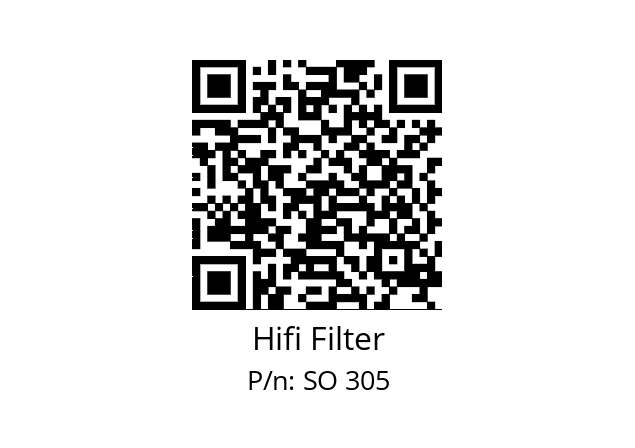   Hifi Filter SO 305